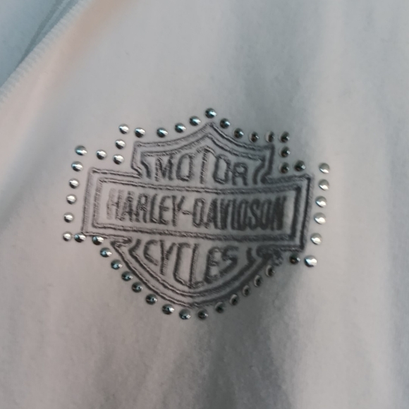 HARLEY Davidson white Sweatshirt sz 2X - Picture 2 of 6